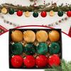 Christmas tree Velvet ball 12Pcs/box shatterproof Christmas Tree Hanging bulb Pendants set flocked Christmas tree ball ornaments