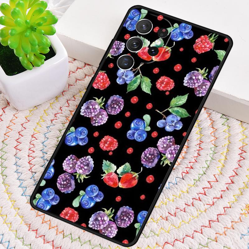 Berries Summer Fruits Sweet Phone Case for Samsung Galaxy note 10 pro S26 Ultra S23 S24 FE S25 S21 S22 PLUS shockproof Cove