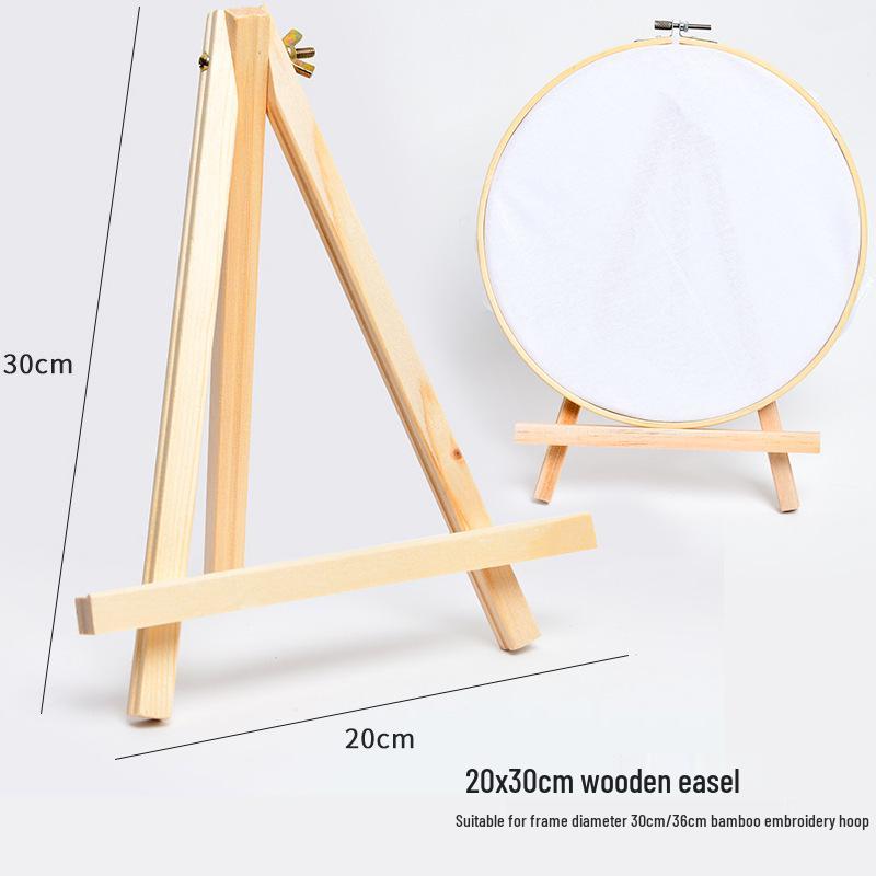 Children's Tie-Dye Embroidery Kit: Bamboo Hoop, Blue Wall Pendant