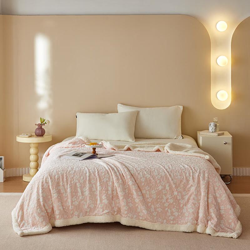 OEING Thickened Fleece Throw Blanket