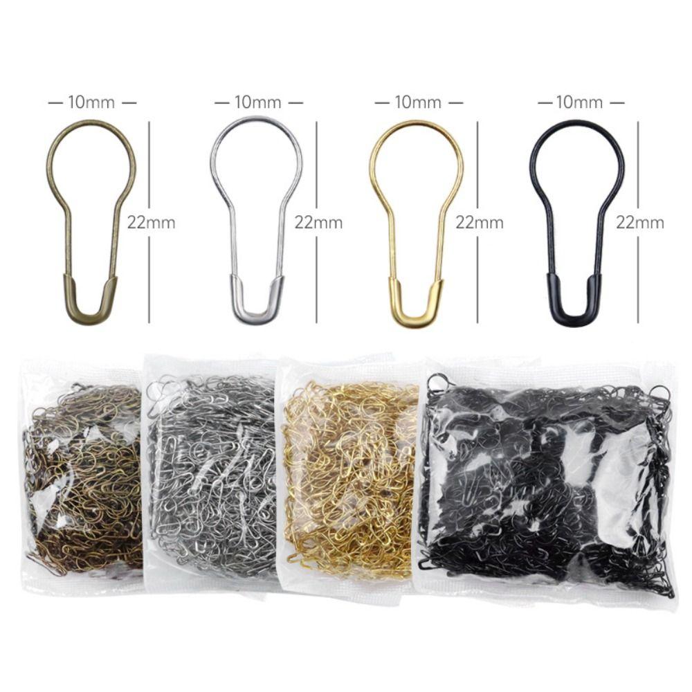 1000Pcs Gourd Shape Clothing Tag Pins Stainless Steel Hanging Tags Pins Safety Pins  Fabric Arts
