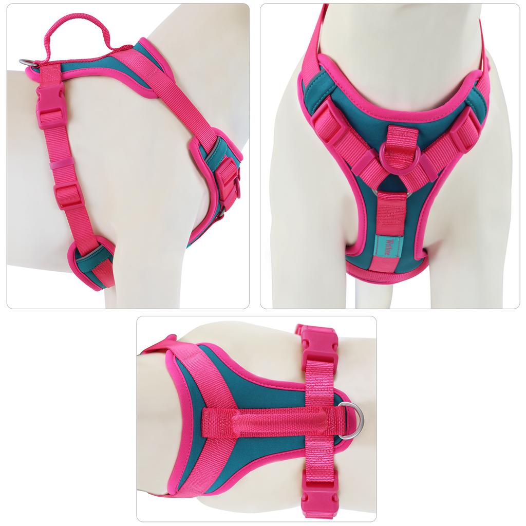Splicing Colors Breathable For Medium No Pull Dog Harness for Large Small Dogs Adjustable Chest Strap Outdoor Dog Harness