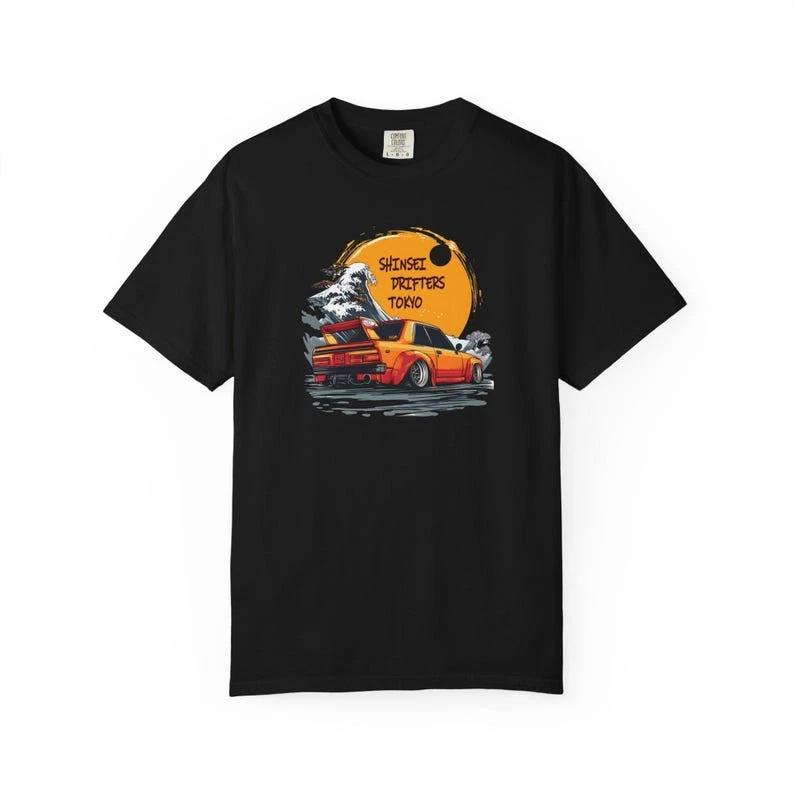 JDM Drift Car T-Shirt | Kanjozoku Street Racing Graphic Tee For Men L
