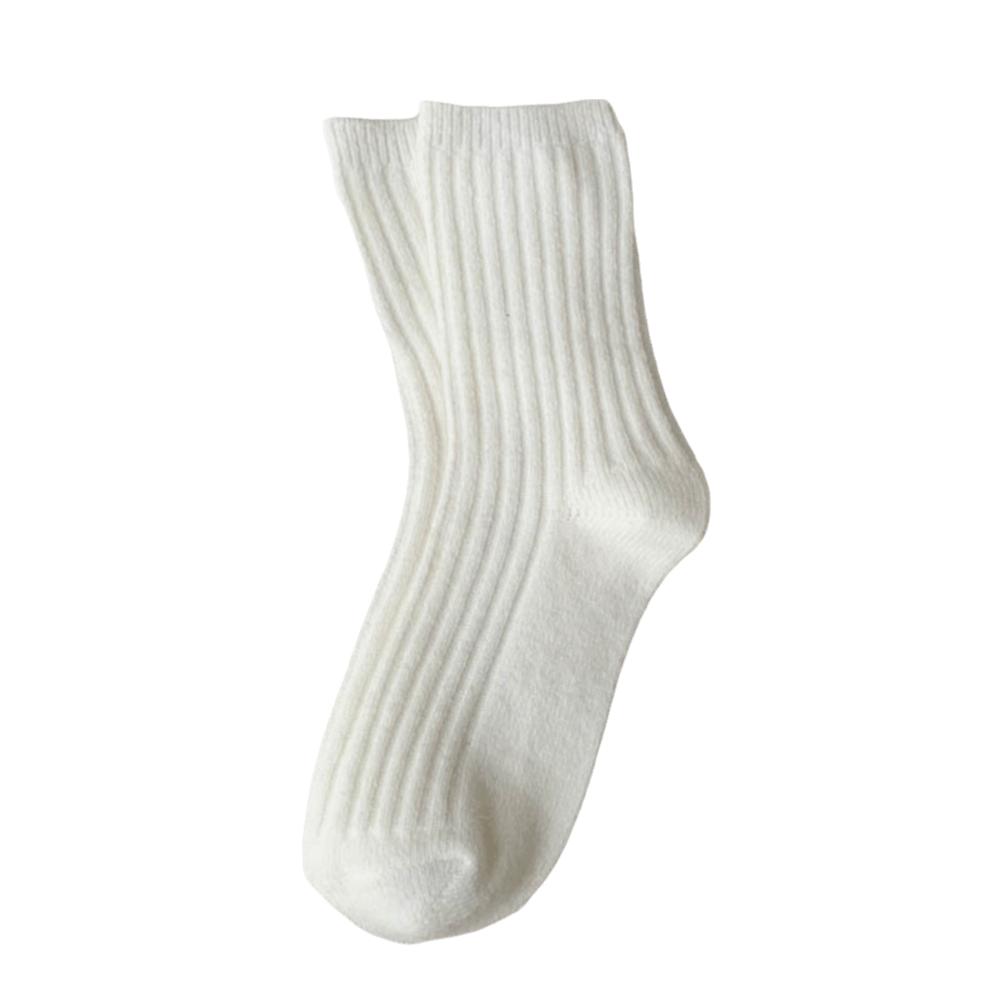1 Pair Thicker Warm Thermal Crew Socks Comfortable Wool Socks Fashion Knitting Socks Women Girls