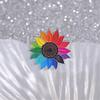 Rainbow Sunflowers Brooch Pins Fashionable Sturdy Alloy Jewelry Decoration for Women and Teens Versatile Accessory