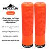 Lock On Bike Grips, Anti-Slip Shock Absorbing, Single Side Locking Handlebar Grips, Universal for MTB Folding Bike Cycling Parts