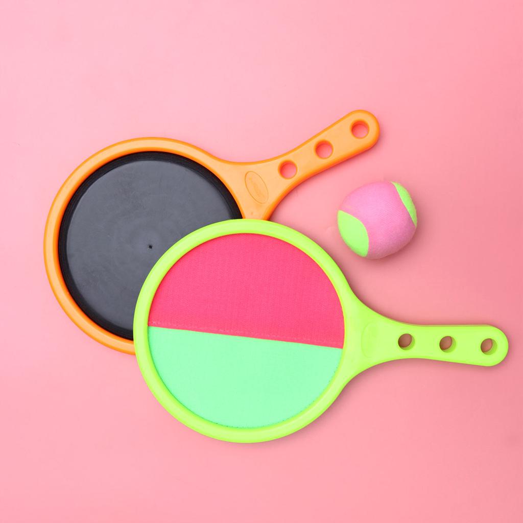 1 Set Sticky Racket Fun Portable Plastic Outdoor Toys Children