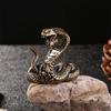 Copper Brass Mini Snake Antique Bronze Zodiac Snake Decor Figurines Desktop Ornament Pure Copper Statue Tea Pet Handicrafts