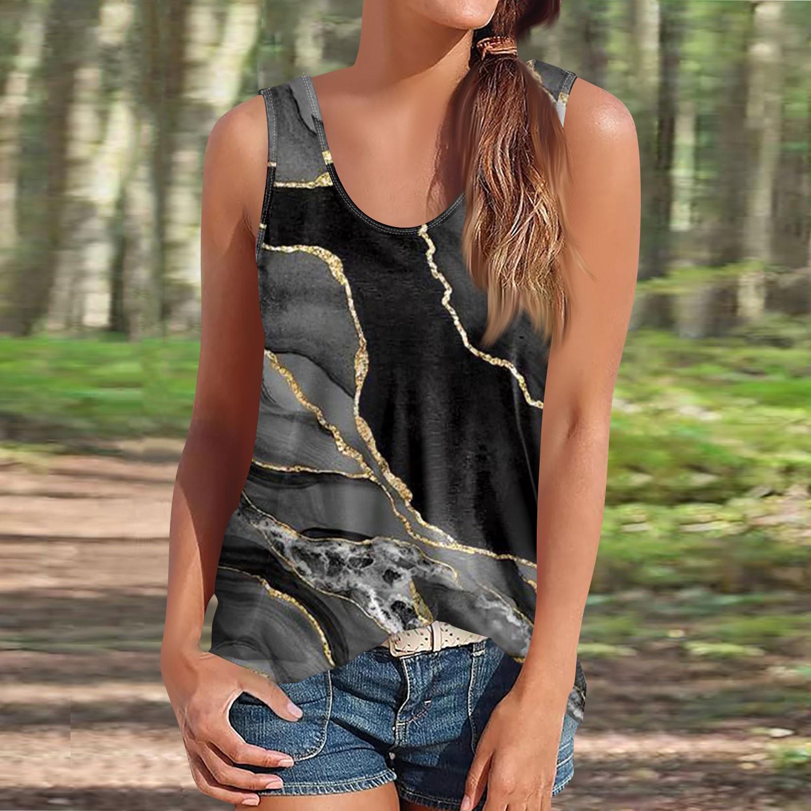 

Женская майка, нарядные повседневные рубашки, летние свободные майки, милая модная одежда, блузки без рукавов XXL чёрный