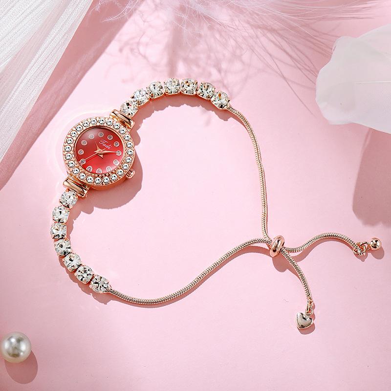 Luxusní elegantní hodinky pro ženy Zlatý náramek Jantarové šperky Quartz náramkové hodinky Nové módní Retro originální dámské hodinky