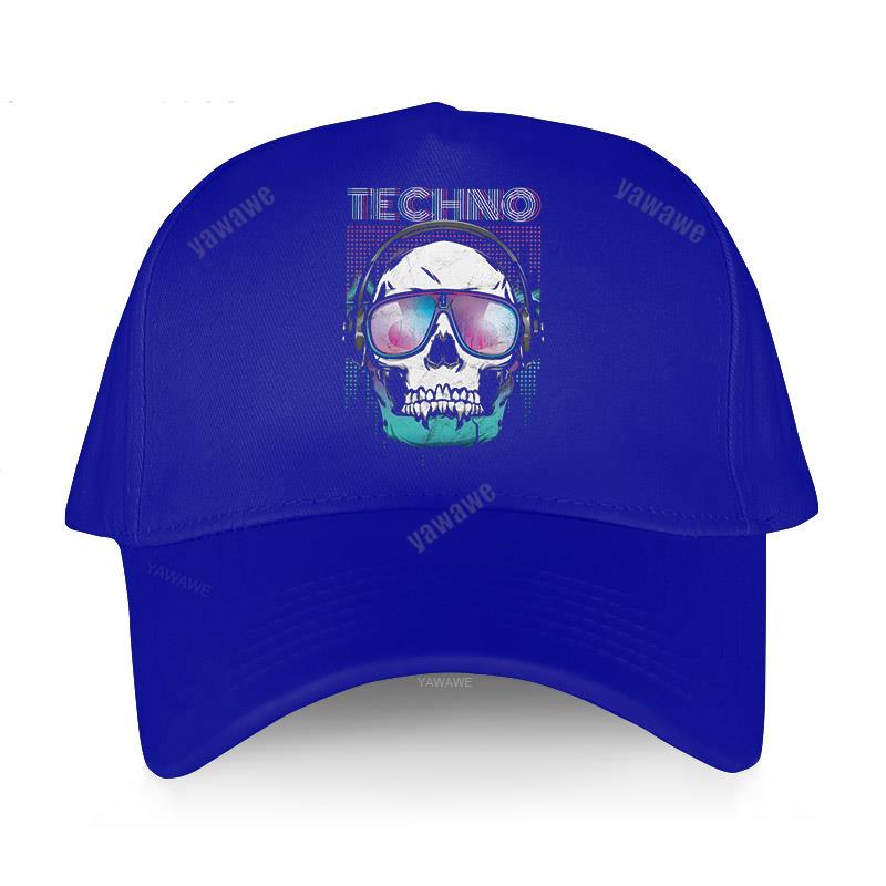 Módní značka Baseballové čepice sunmmer Snapback Hat unisex Awesome Techno Music Skull Head Adult nejnovější golfová čepice Prodyšné klobouky