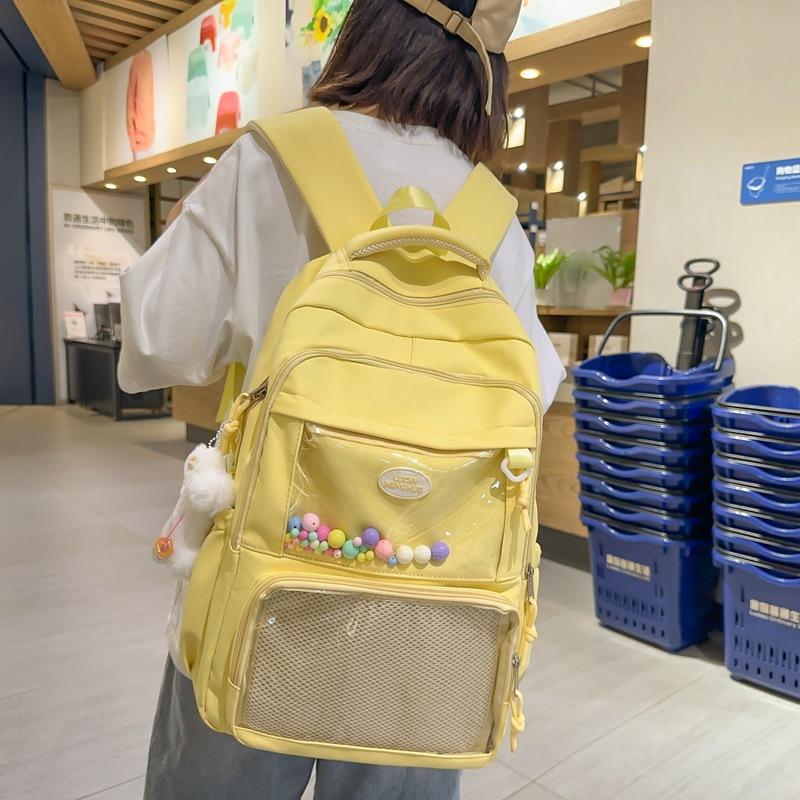 Schoolbag small food bar millet pain bag female student backpack two-dimensional peripheral uniform schoolbag female junior high school backpack