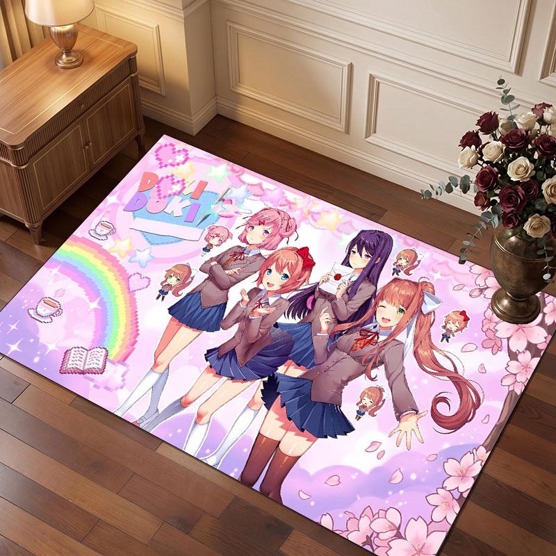 Doki Doki Literature Club Rug Soft Thick Non Slip Floor Carpet for Bedroom Living Room Home Decor
