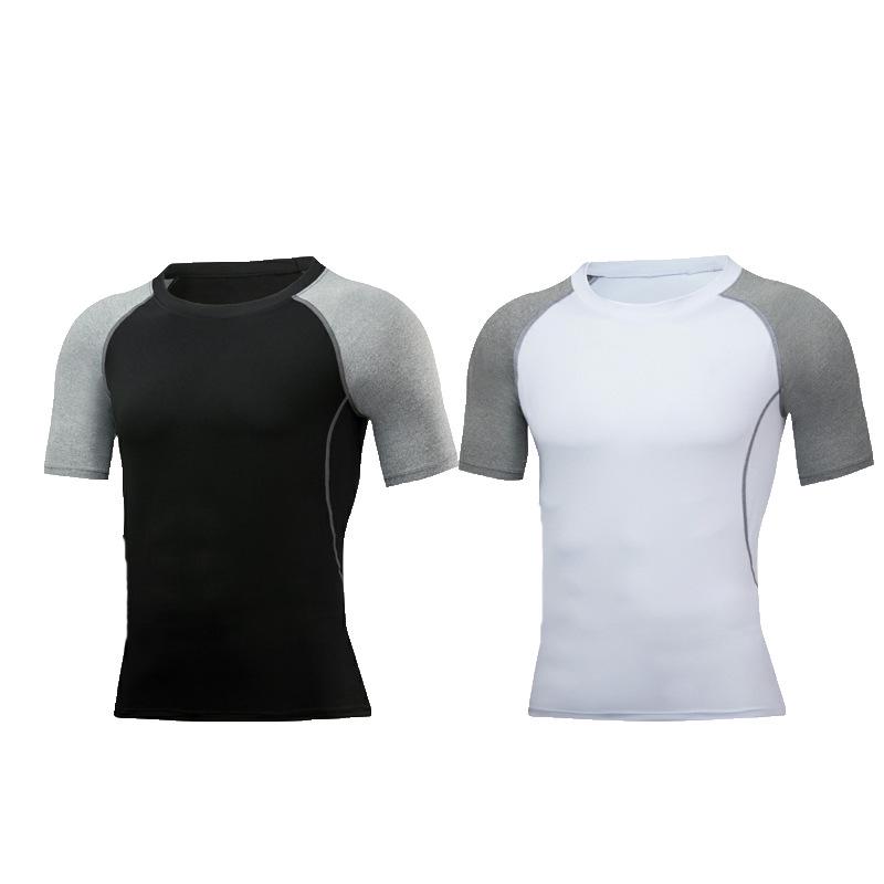 Men's Quick-Dry Compression Short-Sleeve T-Shirt for Sports and Training