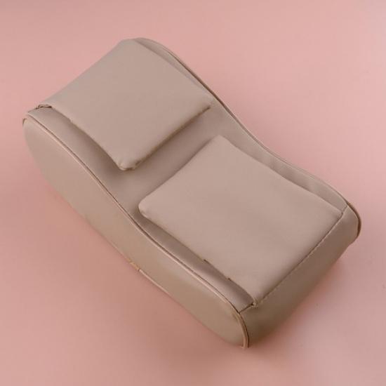 Beige Armrest Support Mat Cushion Cover Center Console Box Pad Protector