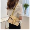 Vintage-Muster Schulter Mädchen Tasche Neue Schlange Unterarm frauen Tasche Mode Kette Umhängetasche frauen Tasche Metall Dekoration PU Material