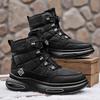 Men's Large Size Soft Elastic Winter Warm Cold Padded Snow Boots Non-slip Wear Outdoor Leisure Sports Mountaineering Cotton Boots