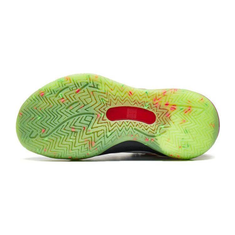 Li-Ning Cloud Anti-Slip Shock Absorbing Lightweight Rebound High-Top Basketball Shoes Kids sneakers White Gray YKBT070-7