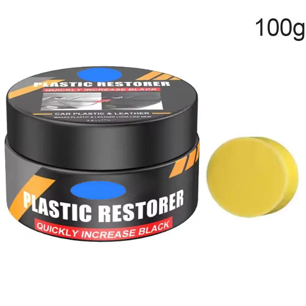 Car Plastic Restorer Back To Black Crystal Clear Auto & Repair Agent Interior Care Coating Renewal Auto Polish Leather Wax R6M8
