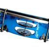 COZENTA Tambourine, Transparent, Two-Row, Percussion Instrument, Adjustable Pitch (Red)