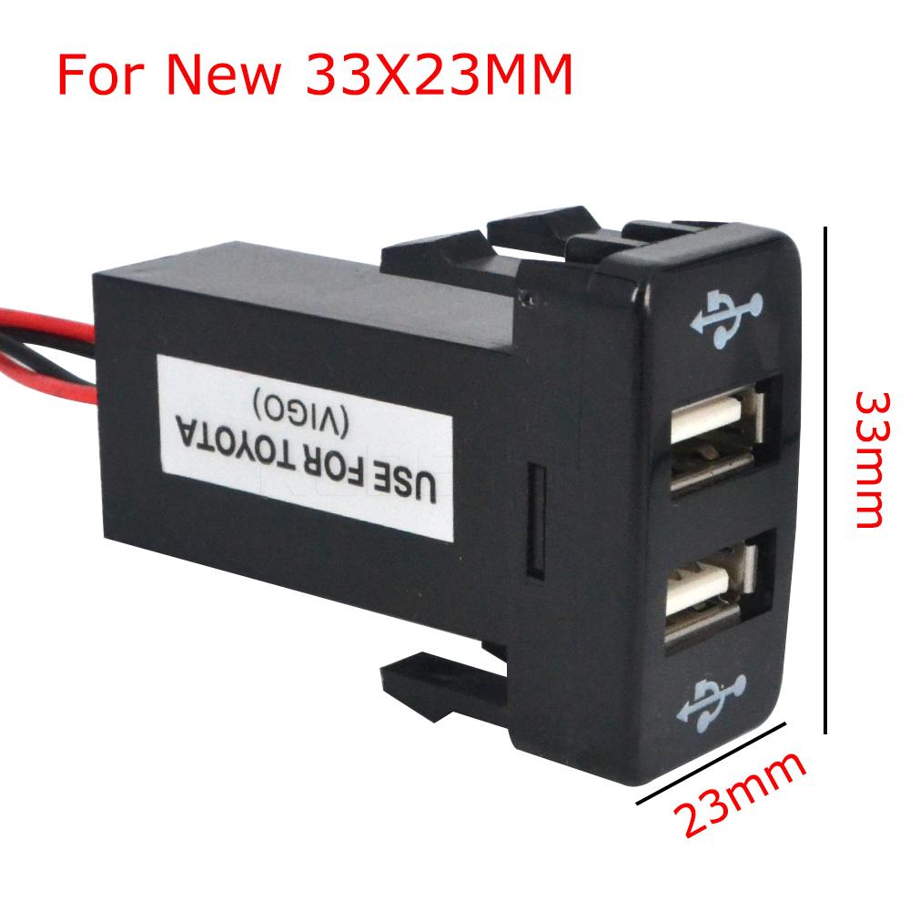 

Двойной USB Автомобильный Зарядный Адаптер Розетка Для TOYOTA USB 2.1A 2 Порта Зарядная Розетка Для Iphone Sumsang Автомобильные Аксессуары