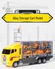 12-Piece Engineering Transport Vehicle Set with Opening Doors and Inertia Action - Children's Toy