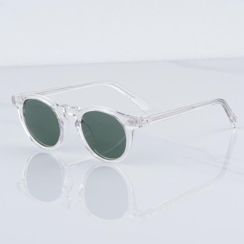 

Gregory Peck Brand Designer Men Women Sunglasses Vintage Polarized Sunglasses OV5186 Retro Round Sun glasses oculos de sol 45 Size