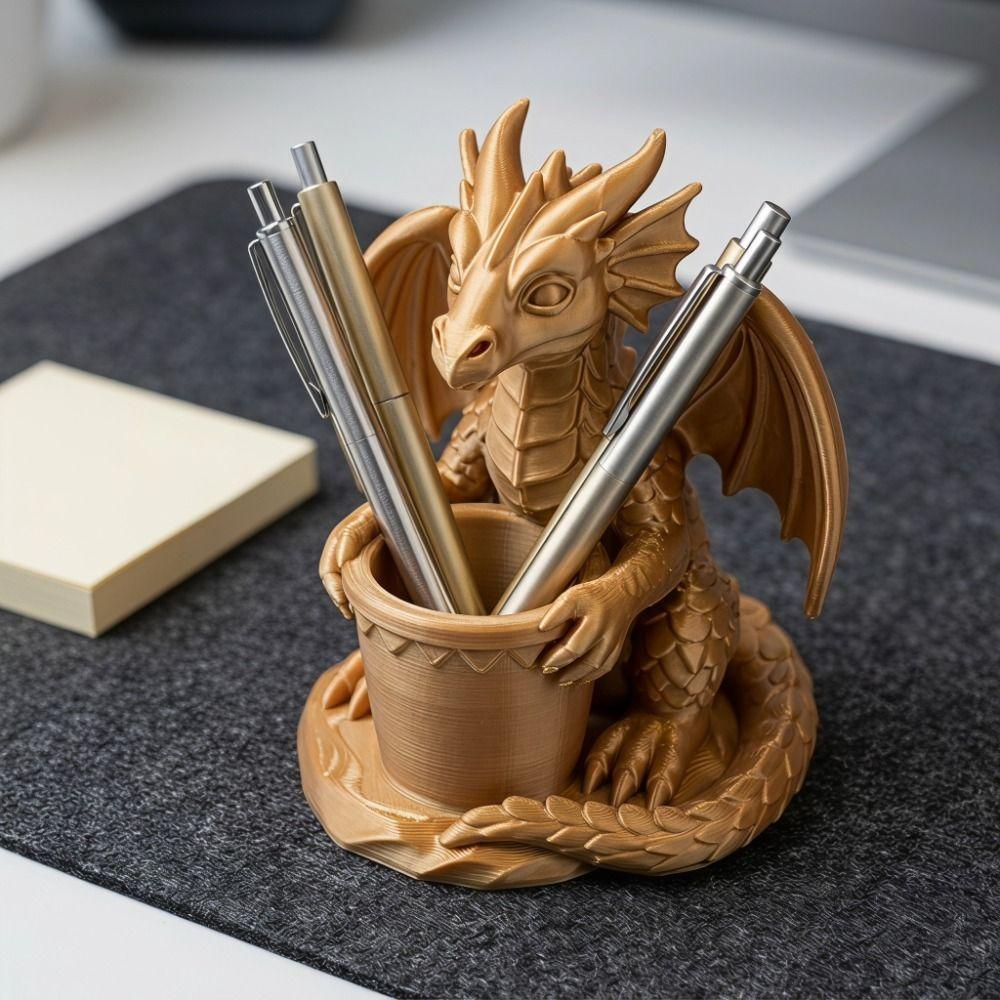 Gotische Stijl Succulentenplant Bloempot 3D Geprint Bureauornamenten Creatief Drakenbeeld Cadeau