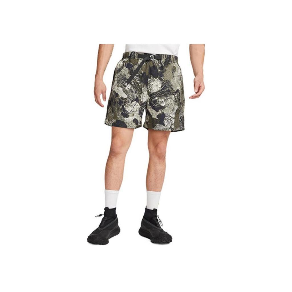 Nike Shorts Casuales con Cordones y Estampado ACG para Hombre Pantalones Cortos Caqui Verde DN3950-325