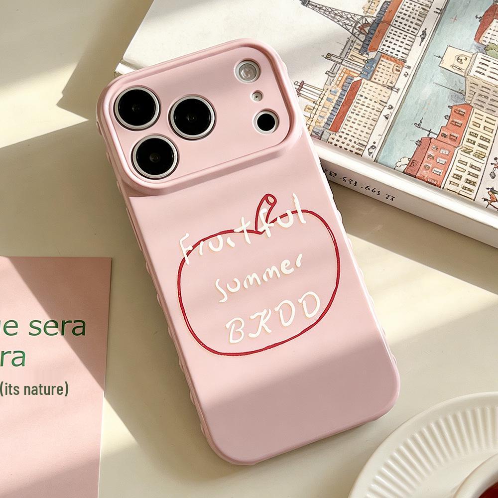 

English Red Apple Phone Case: Drop-proof, Protective Cover for iPhone 17/17 Pro/16/15/14 - Designed for Women. 16
