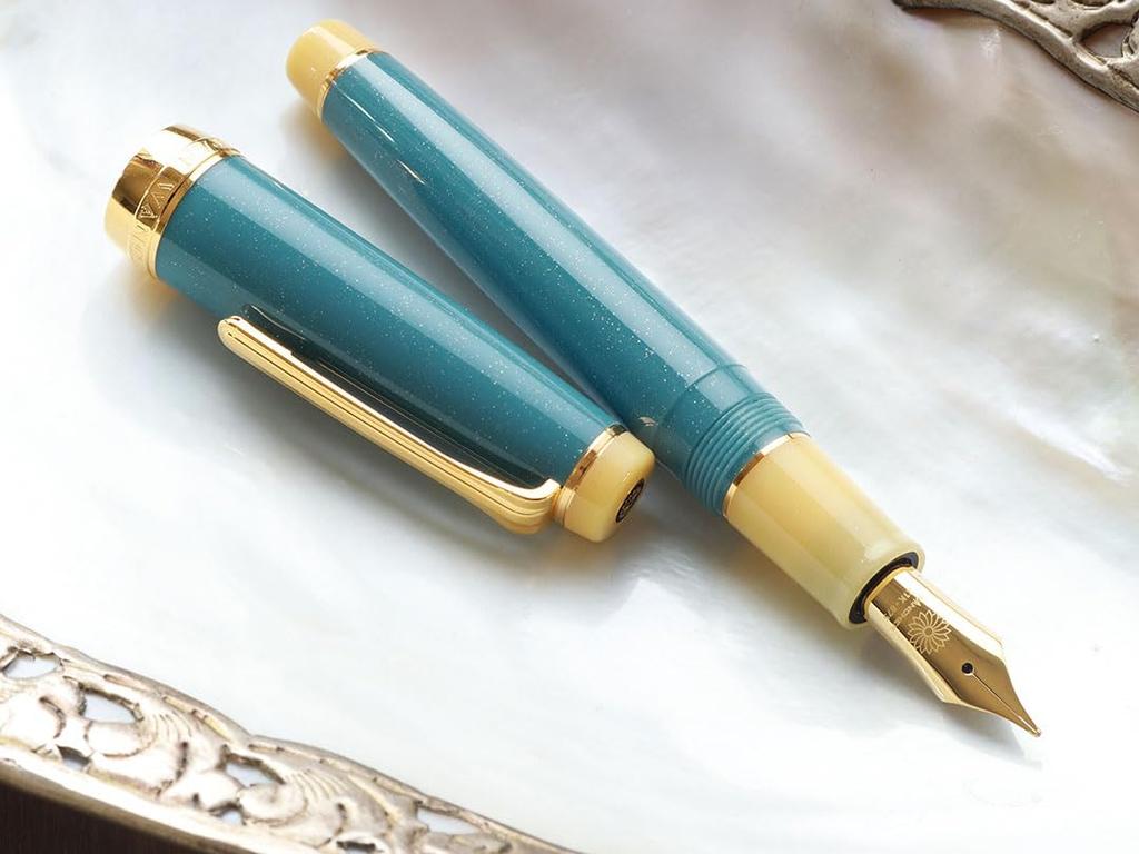 WANCHER Otsukimi Fountain 21K Gold Nib Extra Pen, (EF Fine)
