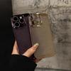 Applicable To IPhone 16 Mobile Phone Case Without Frame Hollow Plating Mesh Cooling Apple 15 Full-cover Lens Protection Case