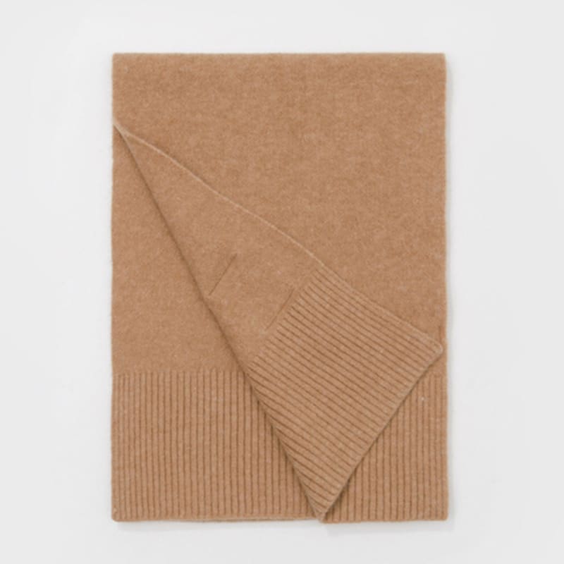 RECLOW RECLOW Wool Touch Knit Muffler Beige