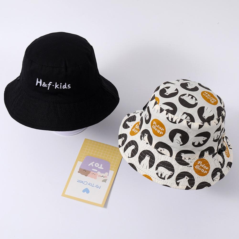 Breathable Baby Shading Hat Cotton Children's Fisherman Hat Fashion Double Sided Kid Sunhat  Baby