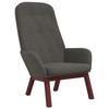 VidaXL Chaise de relaxation Gris foncé Velours 341219