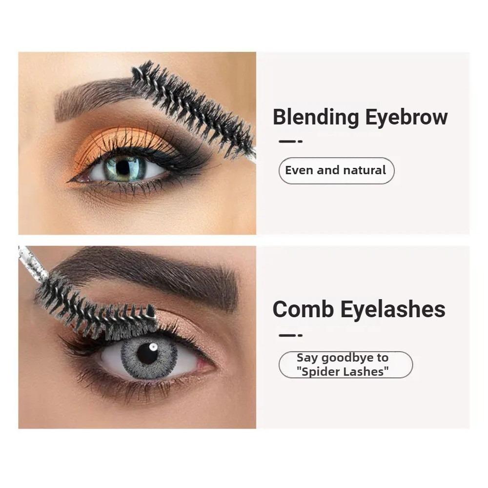 50 Pièces Brosses Jetables pour Extensions de Cils Sourcils Cils Goupillons Baguettes de Mascara Avec Étui de Rangement Outils de Maquillage de Beauté