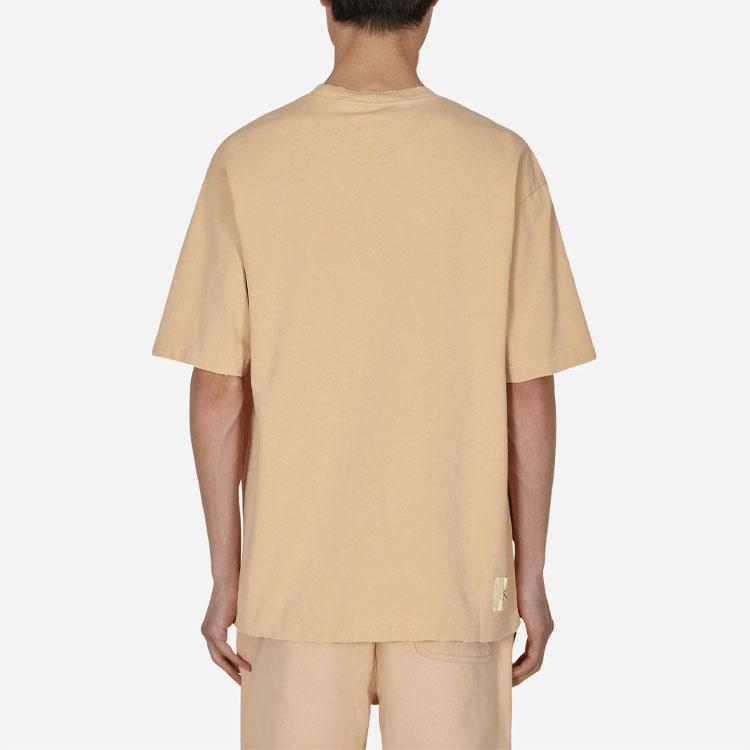 Air Jordan X Union Crossover SS22 Solid Color Breathable Logo Round Neck Short Sleeve Asia Edition Khaki Men's DM2844-268