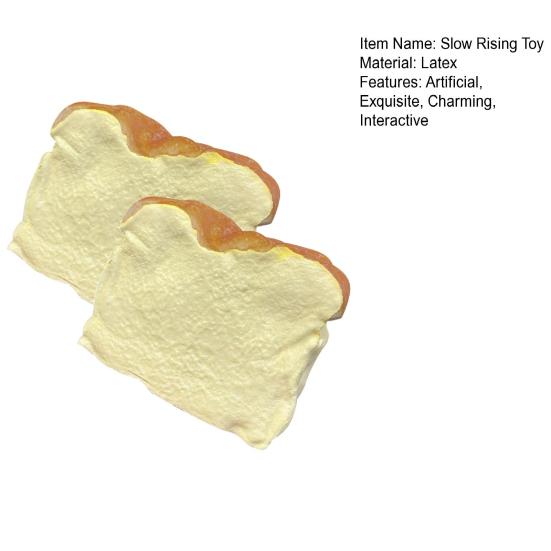 Artificial Fake Bread Squeeze Toy Scented Soft Slow Rising Toy Realistic Bread Shaped Fidget