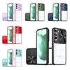 Protective And Stylish! Two-in-one Samsung S23 Ultra Phone Case In Trendy Colors Navy Blue Blue+pink Chinese Red Purple Olive Green Black Pink+green