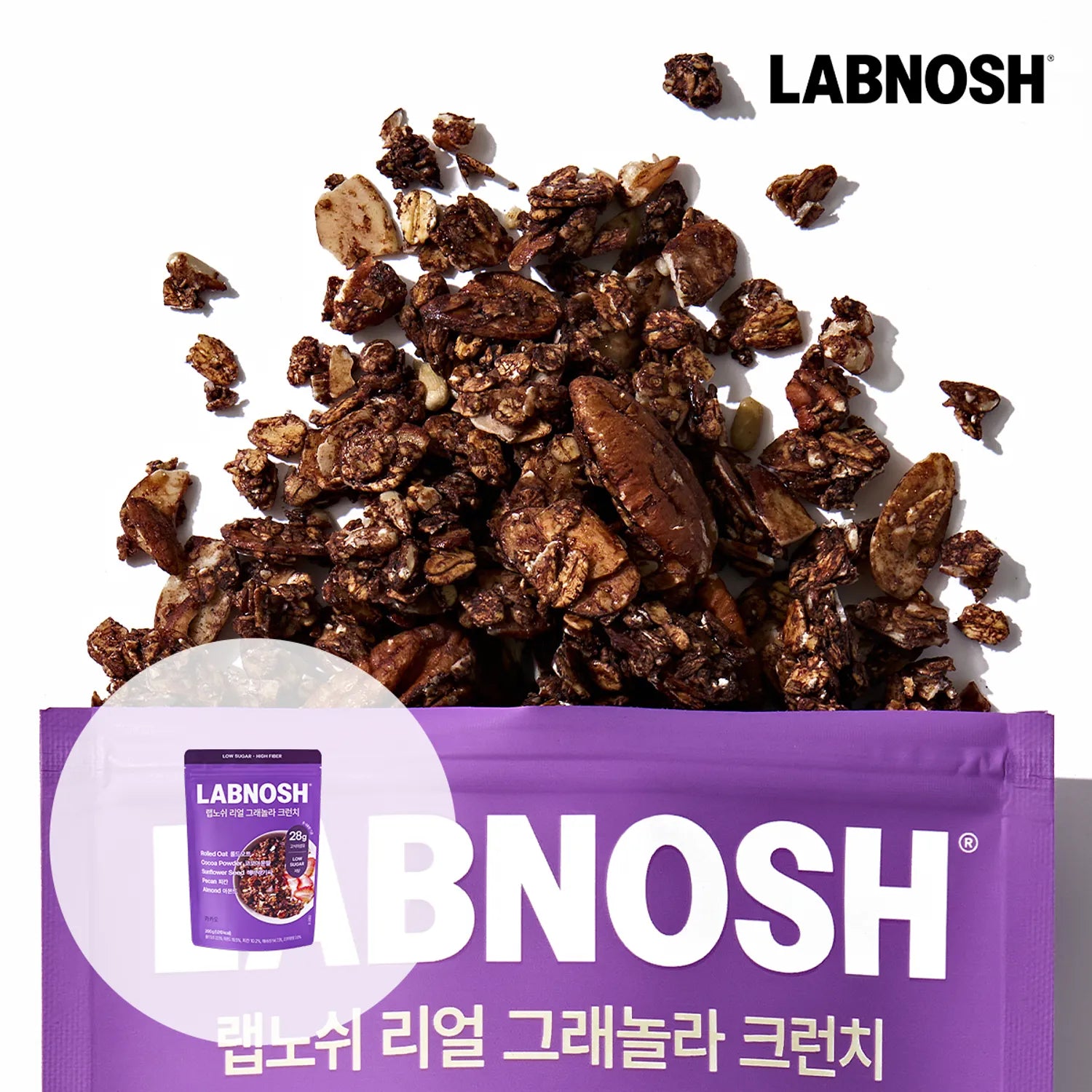 Labnosh Real Granola Crunchy #Cacao 200g 200g