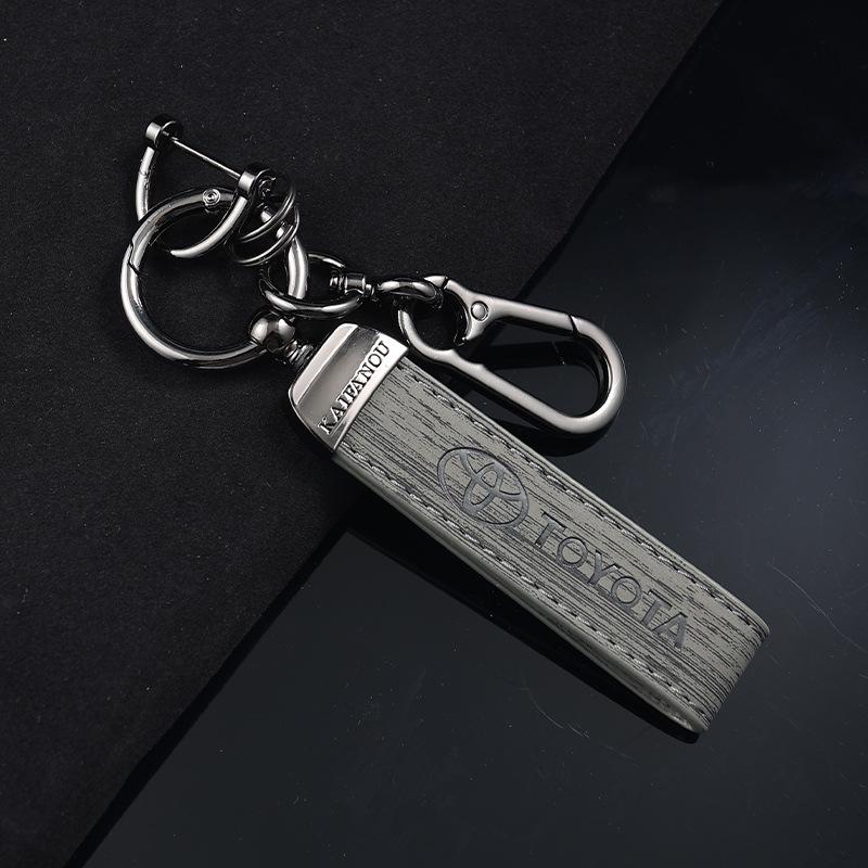 

Брелок Toyota Levin с ремешком из кожи с текстурой дерева - Аксессуар для ношения на поясе против потери