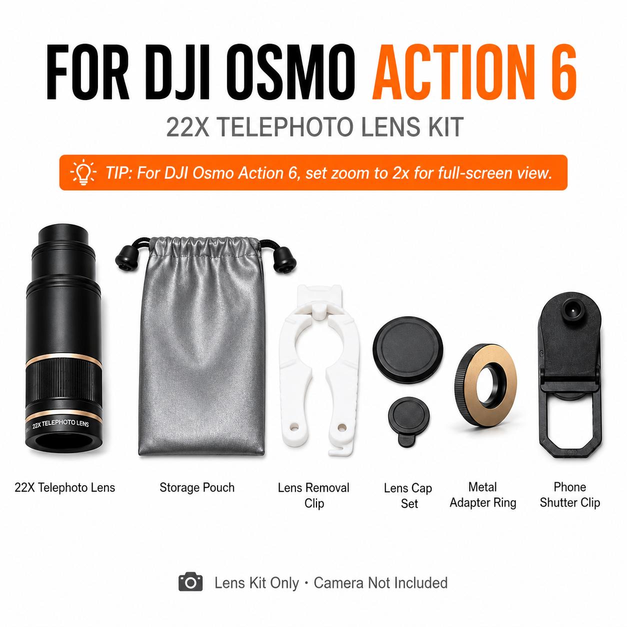 22X Telephoto Camera Lens for DJI