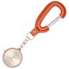 Fieldwork Women's Analog Pocket Watch with Carabiner and Leather Keychain, Coda Orange, ST303-2