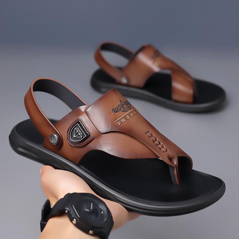 Nové letní pánské ležérní plážové boty, módní venkovní prodyšné a lehké sandály, pohodlné a protiskluzové žabky