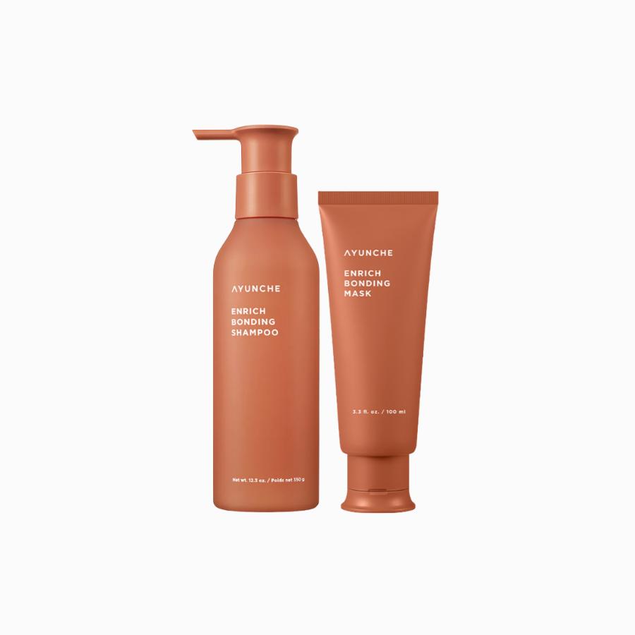 Ayunchae Enrich Bonding Hair Care Sets [Shampoo, Mask, Cream, Oil Serum]
