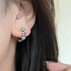 Jewelry Girl Gift Flower Opening Ring Korean Style Earrings Girl Earrings Women Hoop Earrings