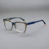 2026Summer Handmade Acetate Fashion Square Glasses Frame Men Myopia Reading Eyewear Women Optical Prescription Custom Eyeglasses