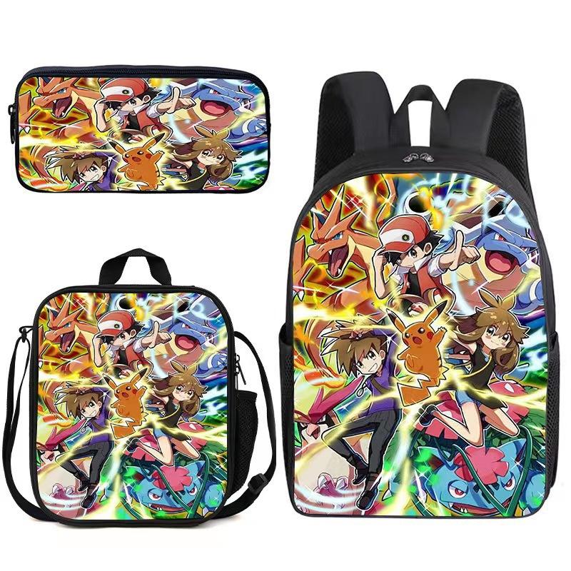 Primary And Secondary School Students Schoolbag Cartoon Backpack Breathable And Wear-Resistant Children'S Backpack Satchel Pencil Bag Set