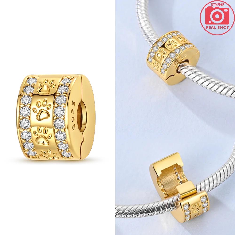 Exquisite Charm Gold Pearl Pendant Heart Love Beads Fit Copper Bracelet Jewelry Women Gift Diy Valentine'S Day Gift Necklace