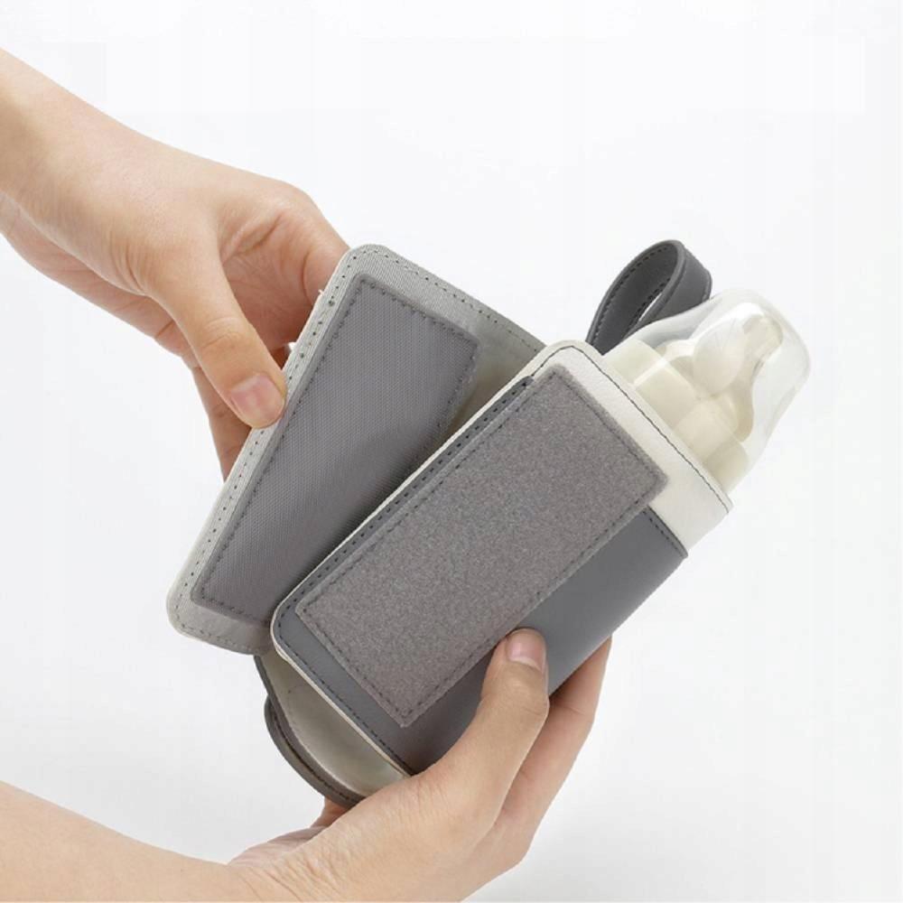 PRZENOŚNY PODGRZEWACZ TURYSTYCZNY DO BUTELEK ELEKTRYCZNY USB 5V 2A szary